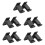 5Pairs Sturdy Black Bow Holder Wall Adhesive Bow Storage Display Stand 5