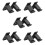 5Pairs Sturdy Black Bow Holder Wall Adhesive Bow Storage Display Stand 7