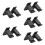 5Pairs Sturdy Black Bow Holder Wall Adhesive Bow Storage Display Stand 9