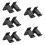 5Pairs Sturdy Black Bow Holder Wall Adhesive Bow Storage Display Stand 10