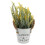 3Pcs Artificial Yellow Bonsai Plastic Potted Plants for Table Decor 2
