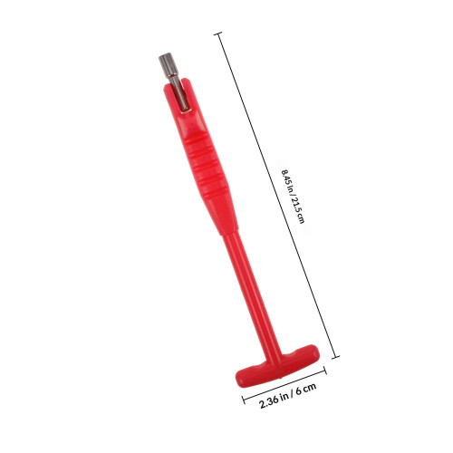 Red Nylon Car Tire Valve Stem Puller and Core Removal Repair Tool 1