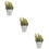 3Pcs Artificial Yellow Bonsai Plastic Potted Plants for Table Decor 10