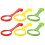 24Pcs Baby Pull Up Rings Assorted Color Plastic for Home Use Stand Aid 2