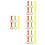 24Pcs Baby Pull Up Rings Assorted Color Plastic for Home Use Stand Aid 4