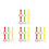 24Pcs Baby Pull Up Rings Assorted Color Plastic for Home Use Stand Aid 6