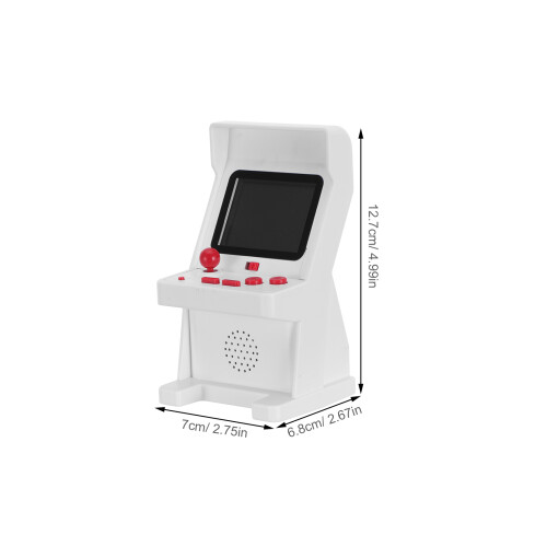 Witte Pocket Size ABS Handheld Retro Gameconsole Draagbaar 1