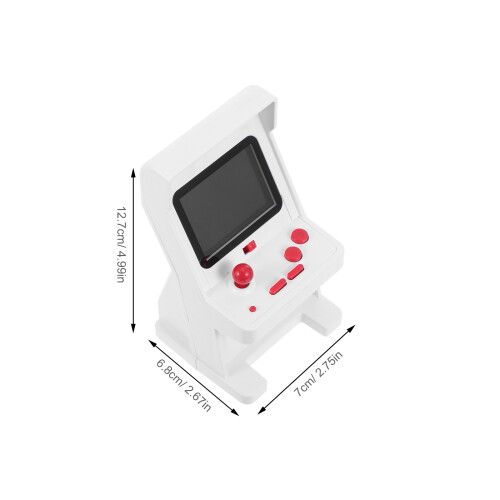 Witte Pocket Size ABS Handheld Retro Gameconsole Draagbaar 2