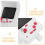 Witte Pocket Size ABS Handheld Retro Gameconsole Draagbaar 8
