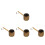 4Pcs Bamboo Shower Ladles Multi Color Bath Cups for Home Use 10