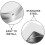 2Pcs Silver Metal Door Handle Minimalist Cupboard Pull for Home Use 8