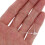 Security Loop Plastic Tag Loops Transparent Craft Use 5000pcs 6