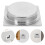 2Pcs Silver Metal Door Handle Minimalist Cupboard Pull for Home Use 11