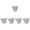 5Pcs Highway Reflective Marker White Pc Iron Driveway Road Delineators 6