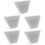 5Pcs Highway Reflective Marker White Pc Iron Driveway Road Delineators 7