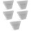 5Pcs Highway Reflective Marker White Pc Iron Driveway Road Delineators 8