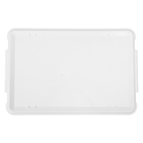 2Pcs Easy-Clean Plastic Dough Proofing Tray Lid White for Home Use 2
