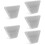 5Pcs Highway Reflective Marker White Pc Iron Driveway Road Delineators 11