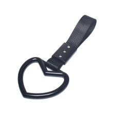 Broken Heart Handle Japanese Style Drift Accessory Car Interior Decoration Heart Shaped Car Handle Straps Drift Charm Rear Bumper Warning Ring