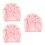 3Pièces Bonnets - Bébé Roses À Fleurs En Polyester 3
