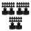 60Pcs Sports Pullup Bottle Caps Black Pe Leakproof Replacement Lids 8