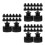 60Pcs Sports Pullup Bottle Caps Black Pe Leakproof Replacement Lids 9