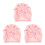 3Pièces Bonnets - Bébé Roses À Fleurs En Polyester 6