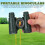 30Pcs Black Sightseeing Binocular Toy for Kids with Compass Durable 8