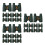 30Pcs Black Sightseeing Binocular Toy for Kids with Compass Durable 9