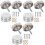 60Pièces Vis Inoxydables Argentées Supports Décoratifs 4