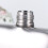 2Pièces Vin Mini Argenté Acier Inoxydable Strass 9