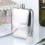 2Pièces Vin Mini Argenté Acier Inoxydable Strass 10
