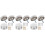 60Pièces Vis Inoxydables Argentées Supports Décoratifs 5