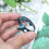 1Pc Practical Sky-Blue Watch Protection Case Diamond Studded Cover 4