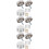 60Pièces Vis Inoxydables Argentées Supports Décoratifs 9