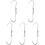 5Pcs Metal Meat Hooks with Rotating Ring Silver Hooks for Meat Hanging 4