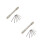 2Pièces Outils Perçage Double Tête Acier Durable Petit Format Mobilité 4