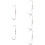 5Pcs Metal Meat Hooks with Rotating Ring Silver Hooks for Meat Hanging 10