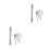 2Pièces Outils Perçage Double Tête Acier Durable Petit Format Mobilité 9