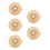 5Pcs Lightweight Khaki Convex Ring Seal for Bags 5