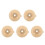 5Pcs Lightweight Khaki Convex Ring Seal for Bags 9
