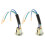 6Pcs Motorcycle Socket Holder Adapter Tail Light Golden Iron Rubber 3