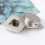 2Pcs Silver Metal Door Handle Durable Wardrobe Pull for Cabinet Drawer 8