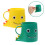 8Pcs Plastic PP Dinosaur Toothbrush Cups Kids Rinsing Cups Multicolor 5