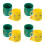 8Pcs Plastic PP Dinosaur Toothbrush Cups Kids Rinsing Cups Multicolor 8