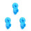 3Pcs Bathroom Suction Shower Head Bracket Blue No Drill Needed 3