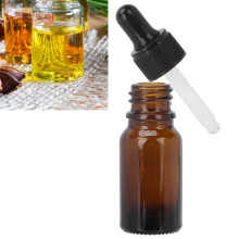 Flacone contagocce in vetro trasparente da 10 ml ricaricabile