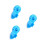 3Pcs Bathroom Suction Shower Head Bracket Blue No Drill Needed 4