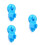 3Pcs Bathroom Suction Shower Head Bracket Blue No Drill Needed 5