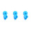 3Pcs Bathroom Suction Shower Head Bracket Blue No Drill Needed 6